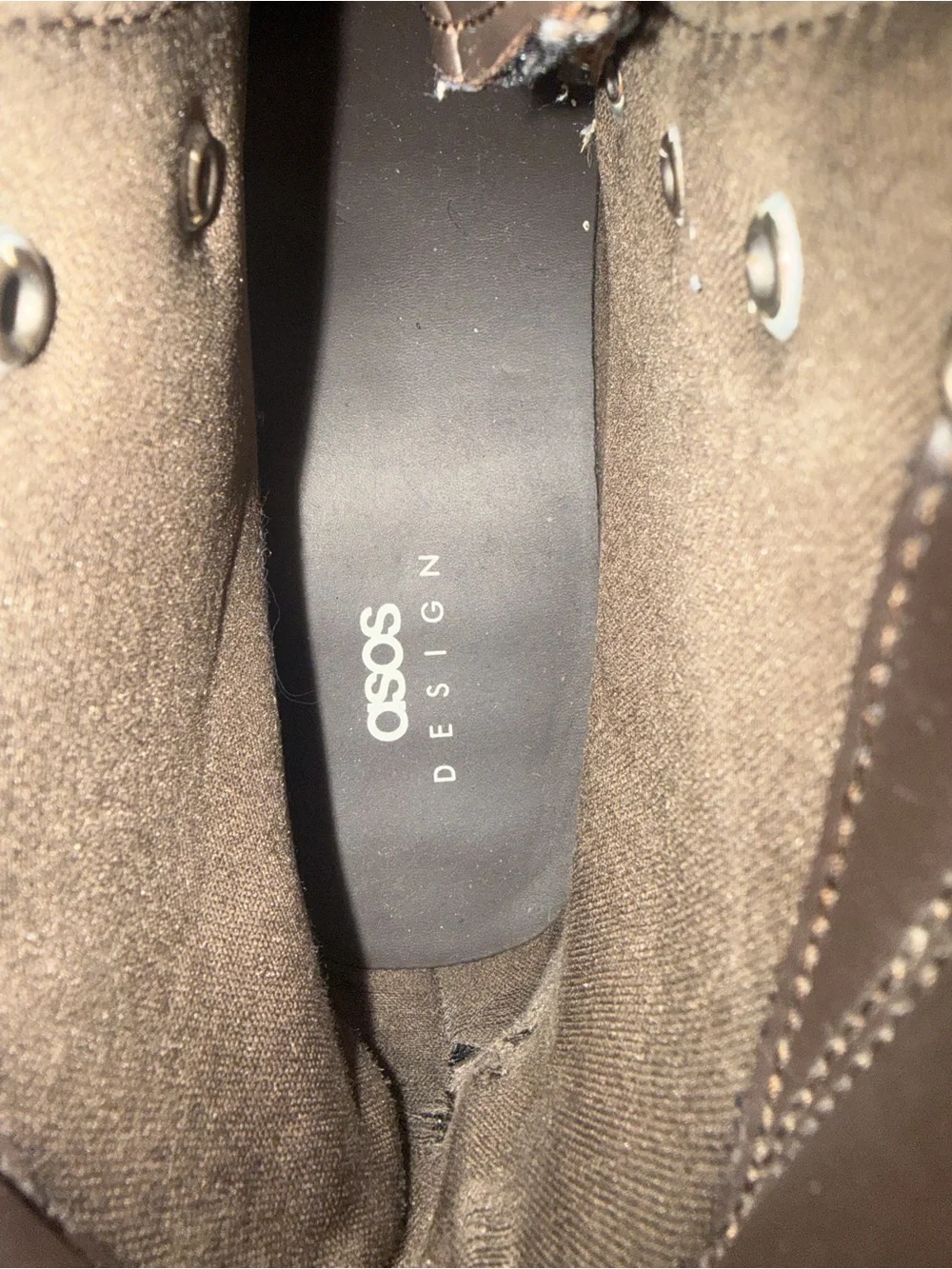 ASOS Brown Lace-Up Platform Boots